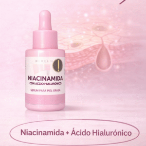 💗 Niacinamida + Ácido Hialurónico – Sérum para Piel Grasa y Mixta