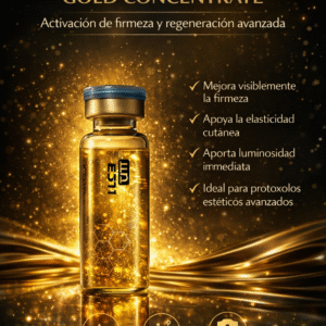 ✨ Péptidos Gold Concentrate – Ampolla Reafirmante Efecto Glow Profesional 4ml