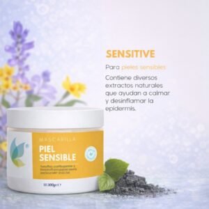 🌿 Mascarilla Piel Sensible – Calma, Repara y Protege