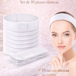 ✨ Bandas para Faciales (Set de 10 piezas) Control, comodidad y profesionalismo en cada aplicación
