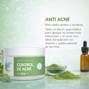 🌿 Mascarilla Control de Acné – Purificación y Equilibrio para Piel Acneica